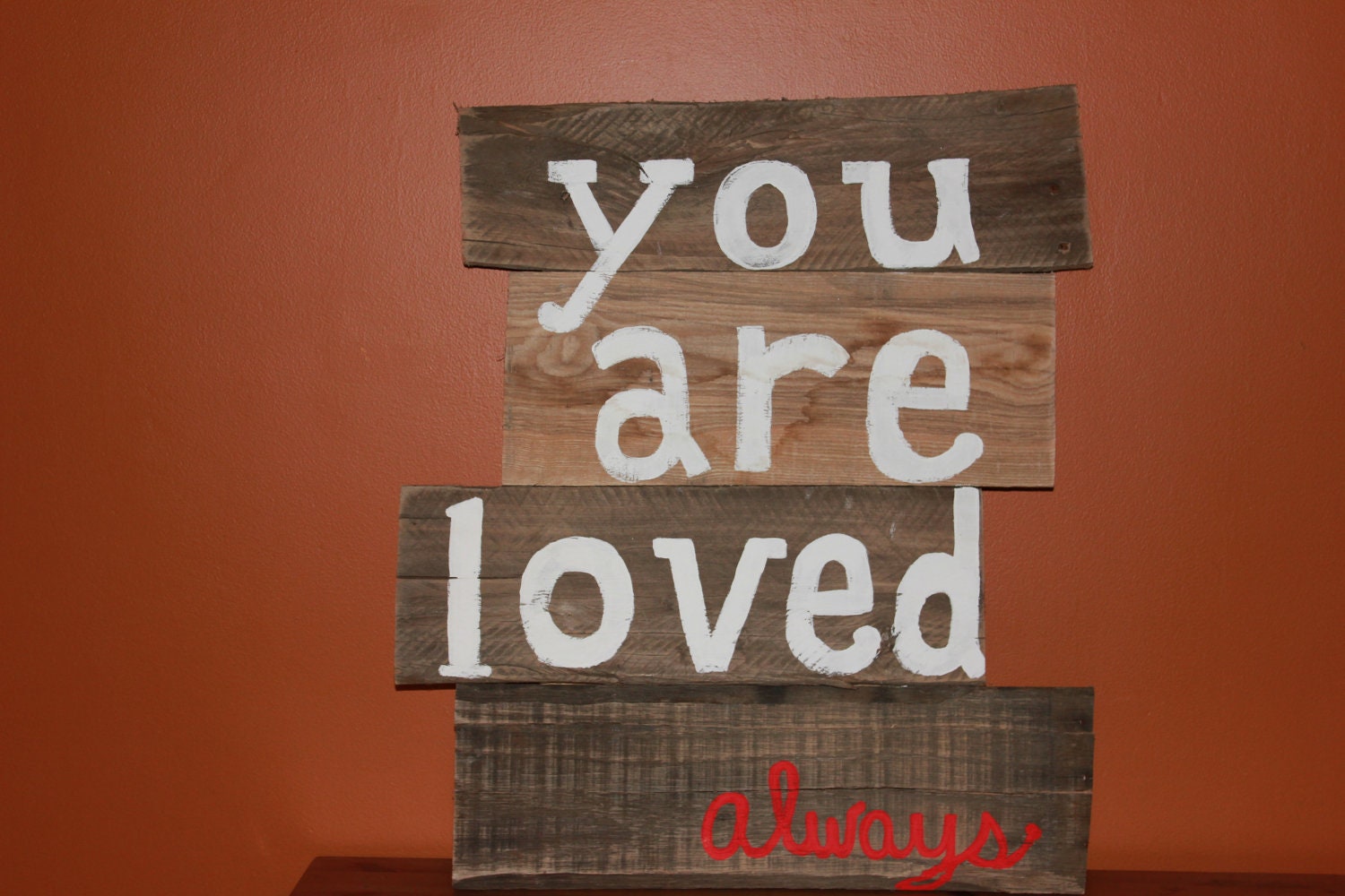 You are loved always rustic pallet art ON sale now
