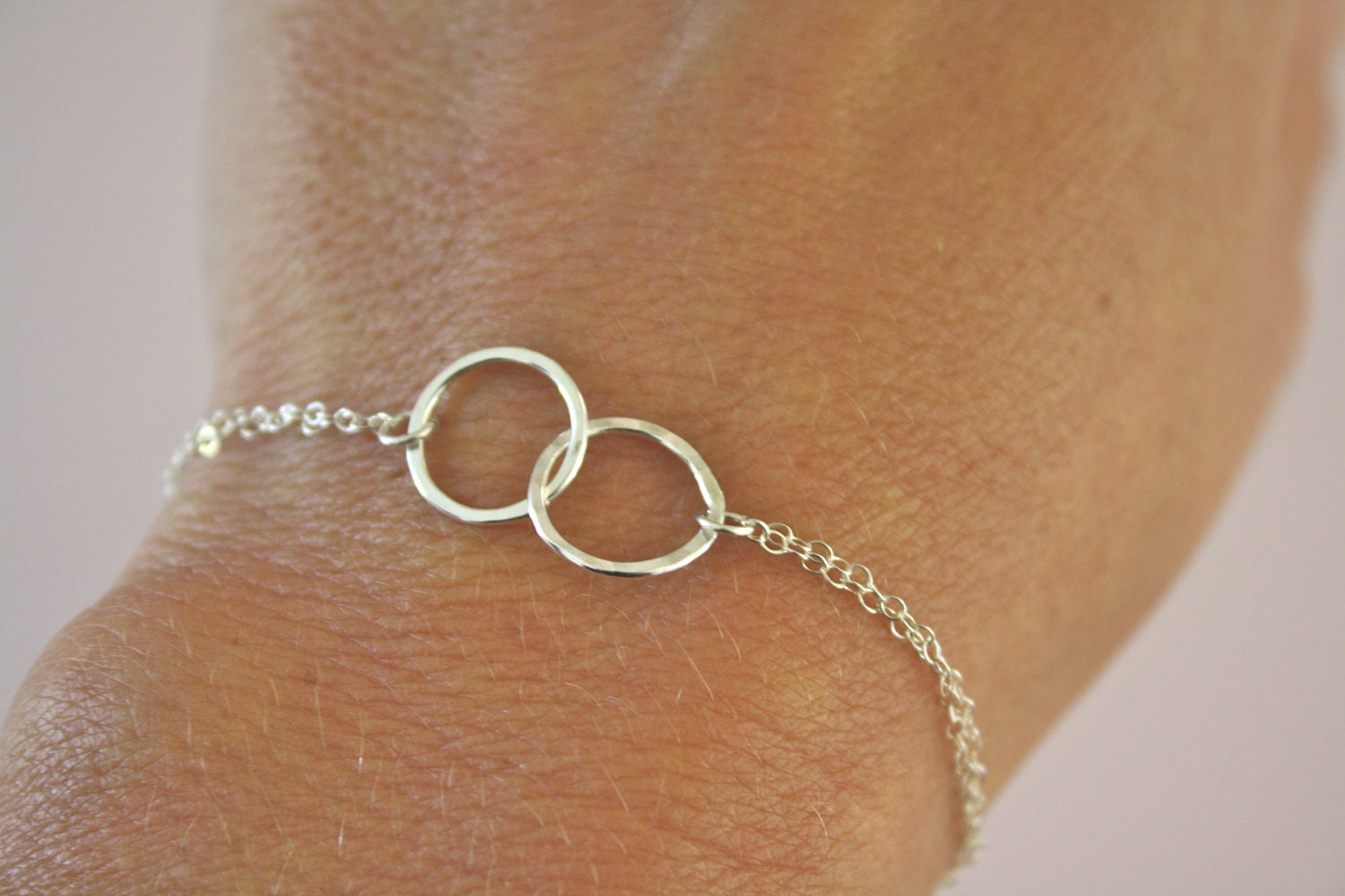 Eternity Bracelet, Silver Bracelet, Bridesmaid Gift, Bridal Jewelry, Everyday Bracelet, mother's day gift