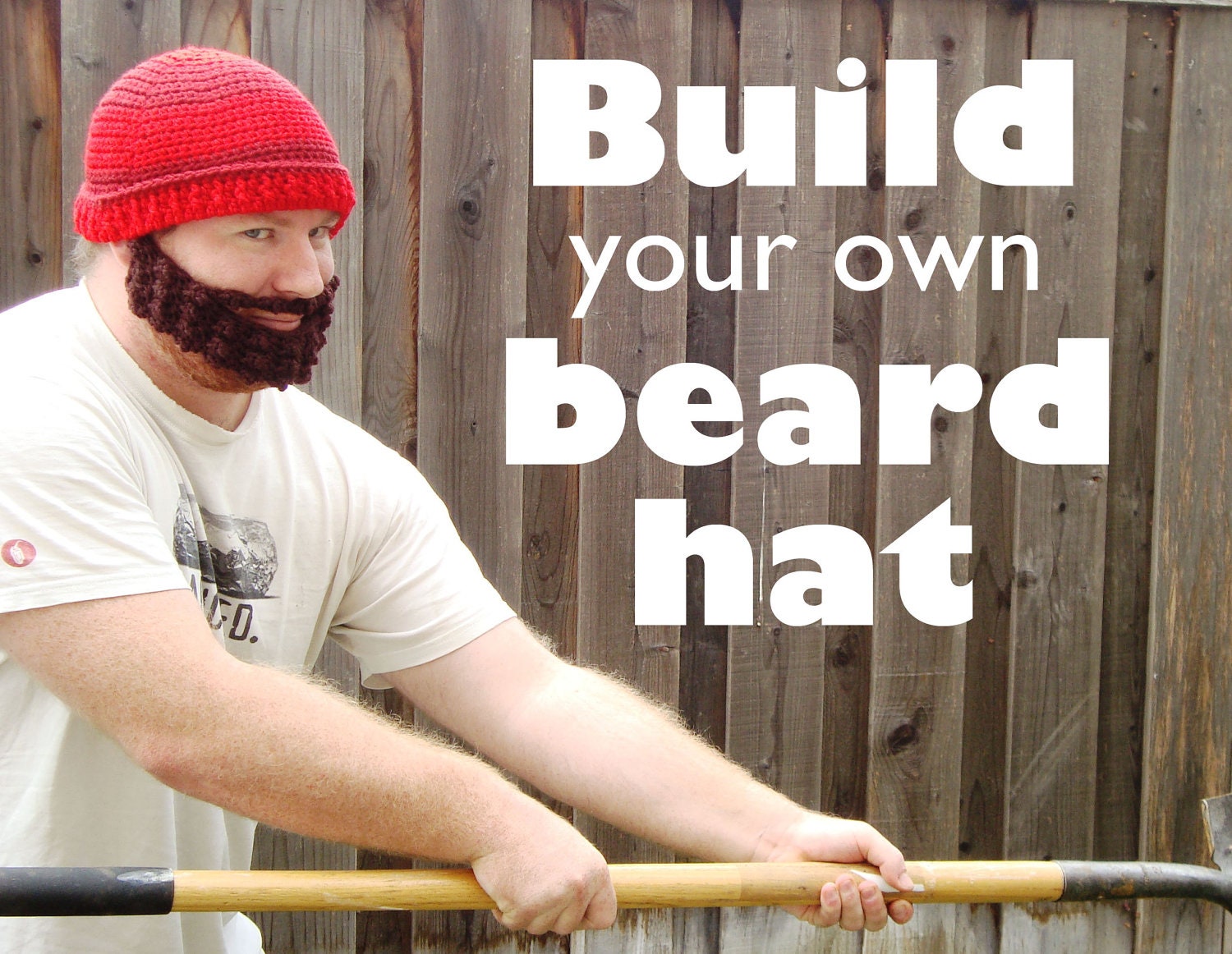 Build your own Beard Hat (crochet hat with detachable beard face piece)