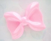 1pc - BIG Light Pink Ruffle Bow Decoden Cabochon (54x40mm) BL10010
