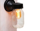 Mason Jar Edison Wall Sconce Light