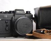 Rarity Soviet SLR 35mm Zenit 18 Camera  MC Zenitar ME-1 1.7 50mm Lens Working