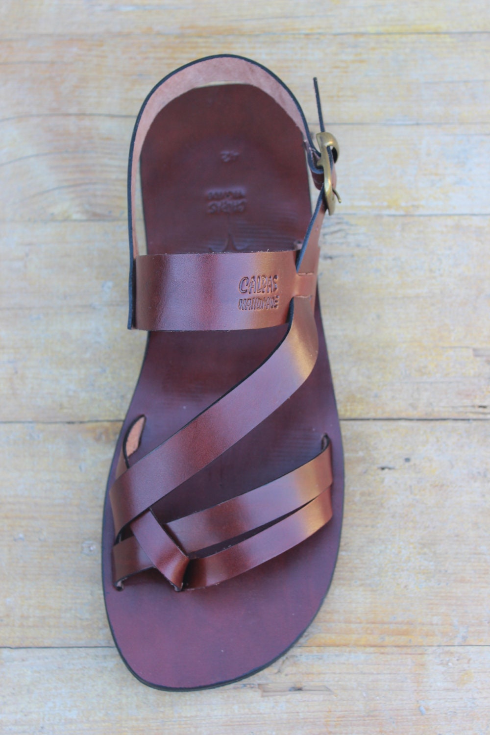Fabulous Man And Woman Summer Flat Leather Strap Sandals - Conquest