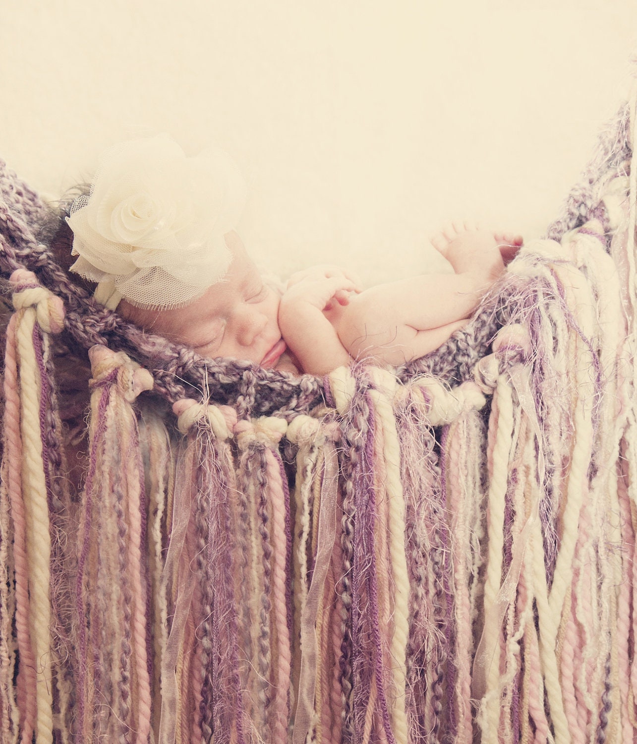 Photographer Incentive-see listing to save 40 dollars- Fringe Baby Blanket Hammock Crochet Photo Prop Newborn
