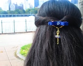 Women hair accessories-Teen hair clips-Tuxedo Bow hair clip-Ballerina hair clip-Ballet hair clip-Gold French barrette