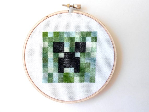 Minecraft Creeper Cross Stitch