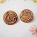 Unique Vintage Copper Buttons With Silver