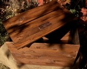 Large Personalized Wedding Envelope / Gift Card Crate - Wine Box -  Stained - Rustic - Handcrafted