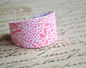 pink cuff - cotton covered customizable cuff