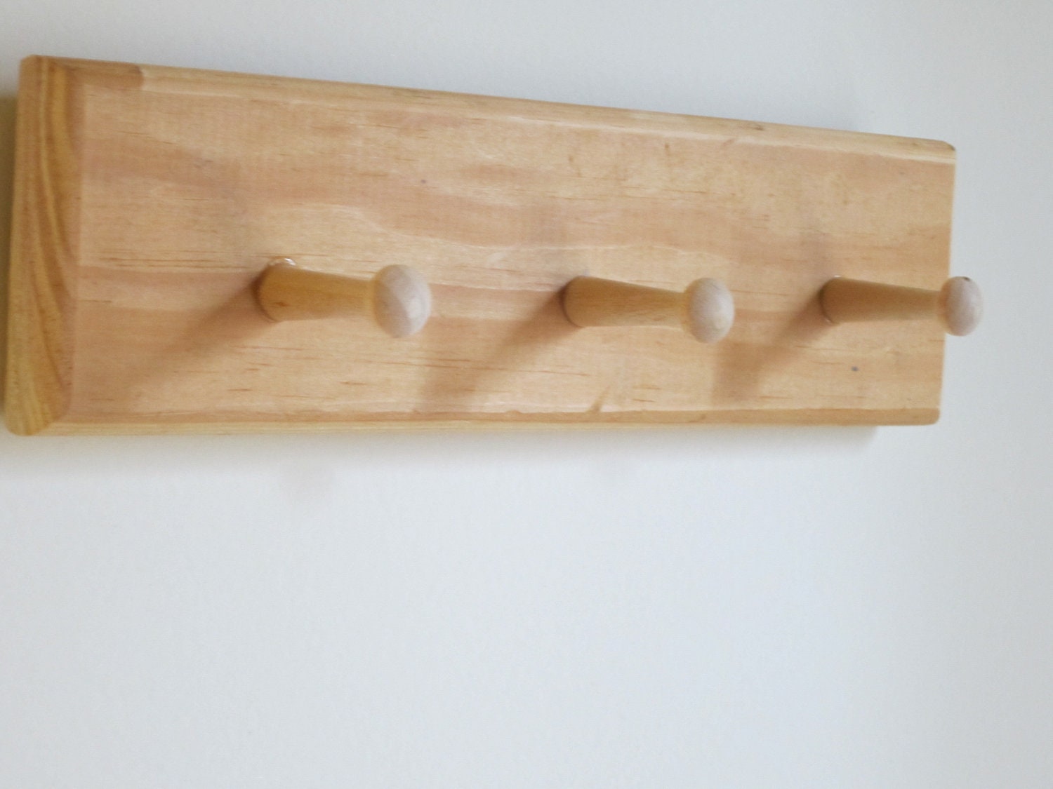 SALE 20% OFF / Unfinished Shaker Peg Rack - White Pine