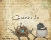 Etsy banner set  Chickadee nest 6 piece store premade design