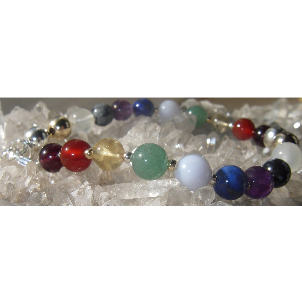 Round Rainbow Chakra Bracelet