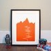 Bike Art Print (Medium)- Tour De France Climb, L'Alpe d'Huez (Size A3, 16.5" x 11.5")
