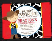 Woody Inspired Cowboy Birthday Invitation Digital File YOU PRINT Il_170x135