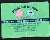 Football Gender Reveal Invitation Digital File YOU-PRINT Il_170x135