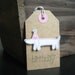 Reserved for Deidre Handmade Birthday Gift Tags Dog Stamped Set of 8