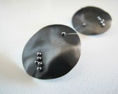 Black oxidized silver earrings - ZizouArT