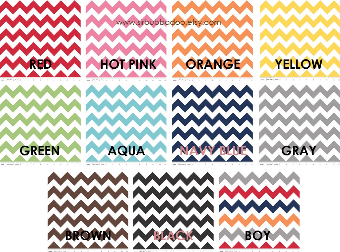 Design Your Own Chevron Baby Blanket, Medium Chevrons By Riley Blake and White Bubble Dot Minky