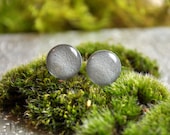 Earl Grey Dots Stud Earrings - Minimalist - Hypoallergenic Surgical Stainless Steel Posts