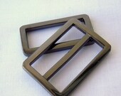 1.25" Gunmetal triglide slider & buckle for adjustable straps