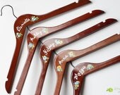 Custom Painted Bridal Party Hangers