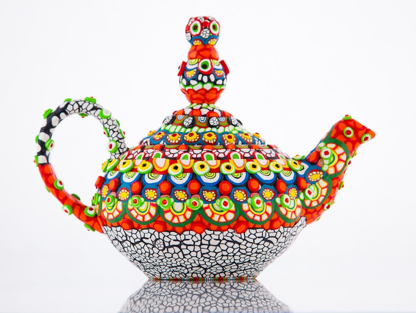Clay Mosaic Ceramic Teapot - The Real Aladdin's Lamp