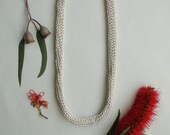Natural Cotton Knitted Necklace