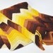 Chevron Stripe Afghan - Warm Autumn Colors