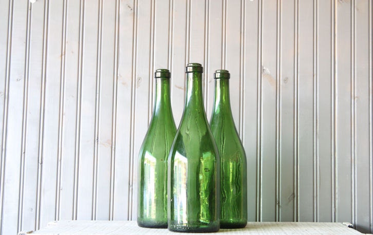 Large Wine Bottle Set // Farmhouse Display