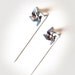 Pinwheel earrings, earring minimal modern.