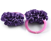 Pink Fusion ruffle earrings by Velvet and Rose