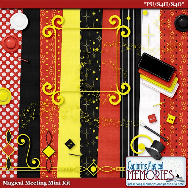 Magical Meeting Mini Digital Scrapbook Kit by Capturing Magical Memories