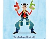 Cowboy Gil - Steve Martin 9" x 9"