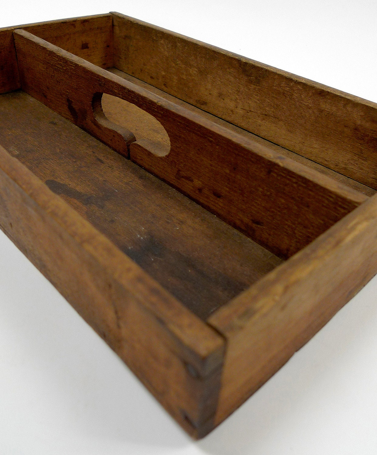 Primitave Pine Knife Box - 1910s