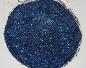 Navy Blue SOLVENT RESISTANT Glitter 0.015 Hex - 1 Fl. Ounce for Glitter Nail Art, Glitter Nail Polish & Glitter Crafts