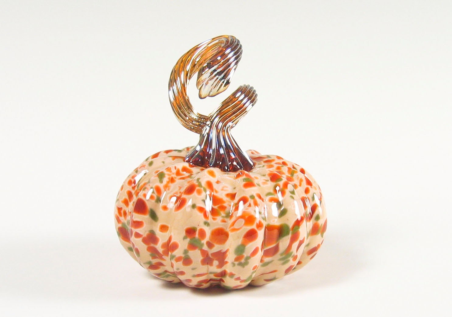Hand Blown Glass Pumpkin Holiday Home Decor by AvolieGlass on Etsy
