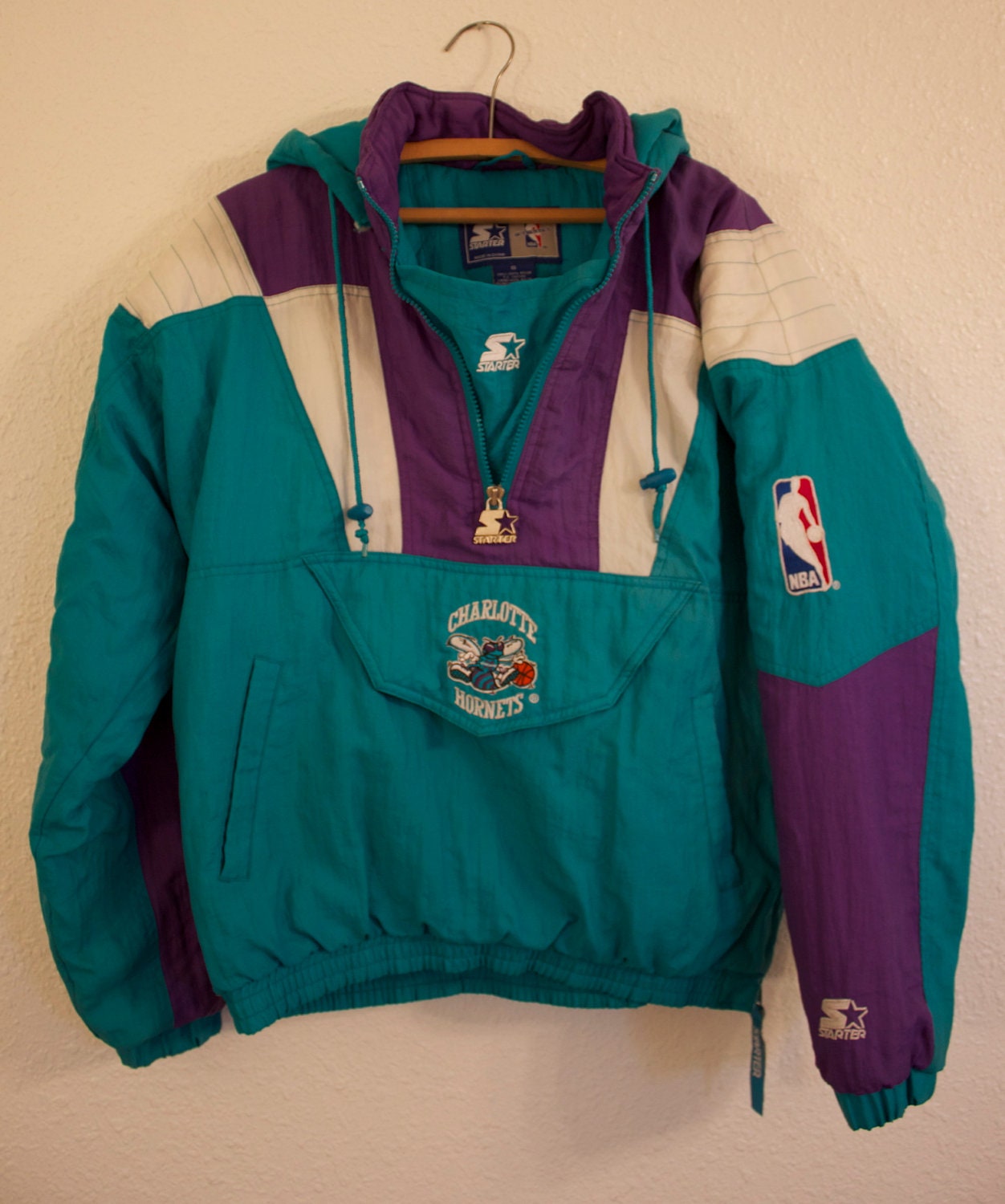 90's starter jackets charlotte hornets