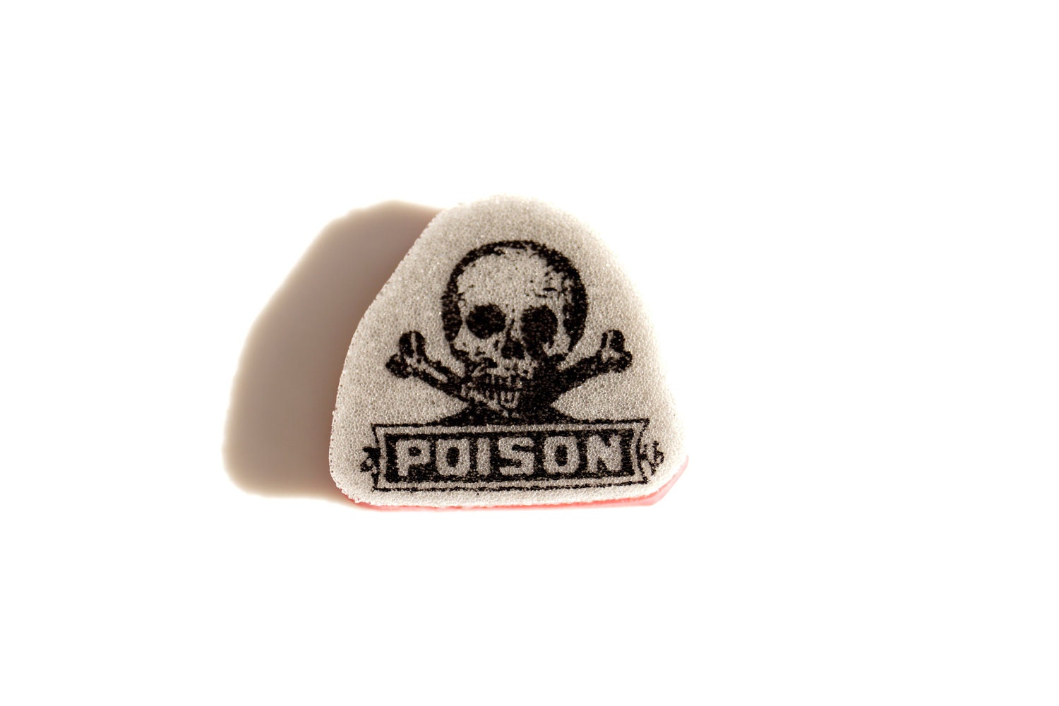 Skull and Crossbones Poison Stamp (Small Rubber Cling Mounted Stamp) - Paper Crafts, Journals, and more