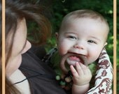 MOTHER'S DAY Zúbky Natural Wood Teething Necklace for Nursing Breastfeeding Babywearing Mamas "Prírodná"