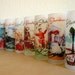 Mid Century Barware Frosted Glass Set, Arizona History Frosted Glass Set