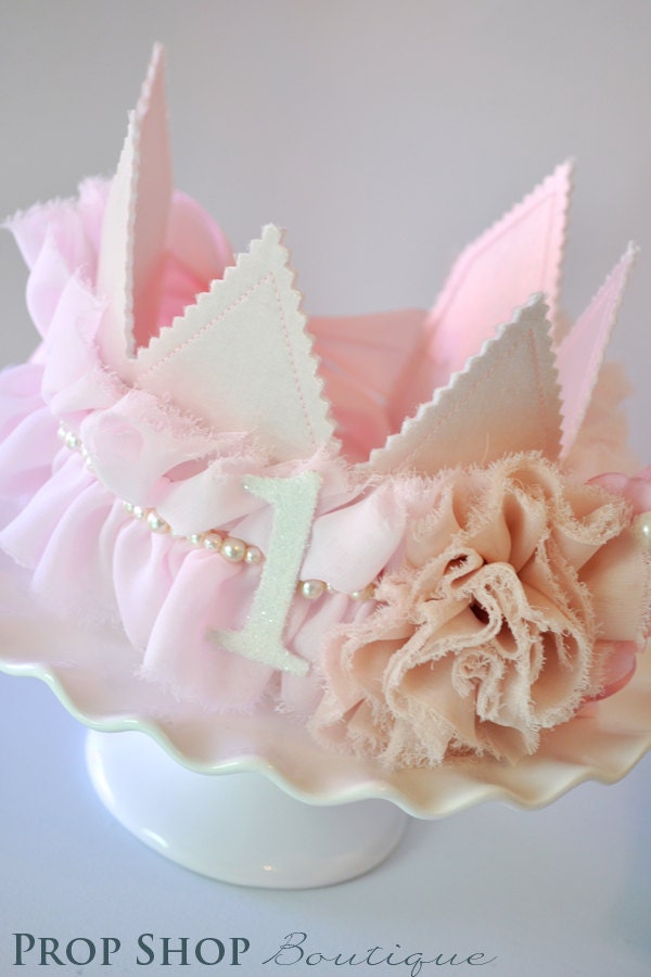 Girl Shabby Chic Pretty Princess Crown, Birthday, Special Occasion, Photo Prop