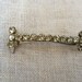 vintage 1940s Rhinestone hair barrette