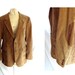 1970s sportcoat / vintage Tan Corduroy Blazer Jacket 48 L elbow patches / the Social Network ...