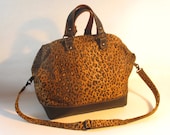 Leopard Print and Leather Mason Bag