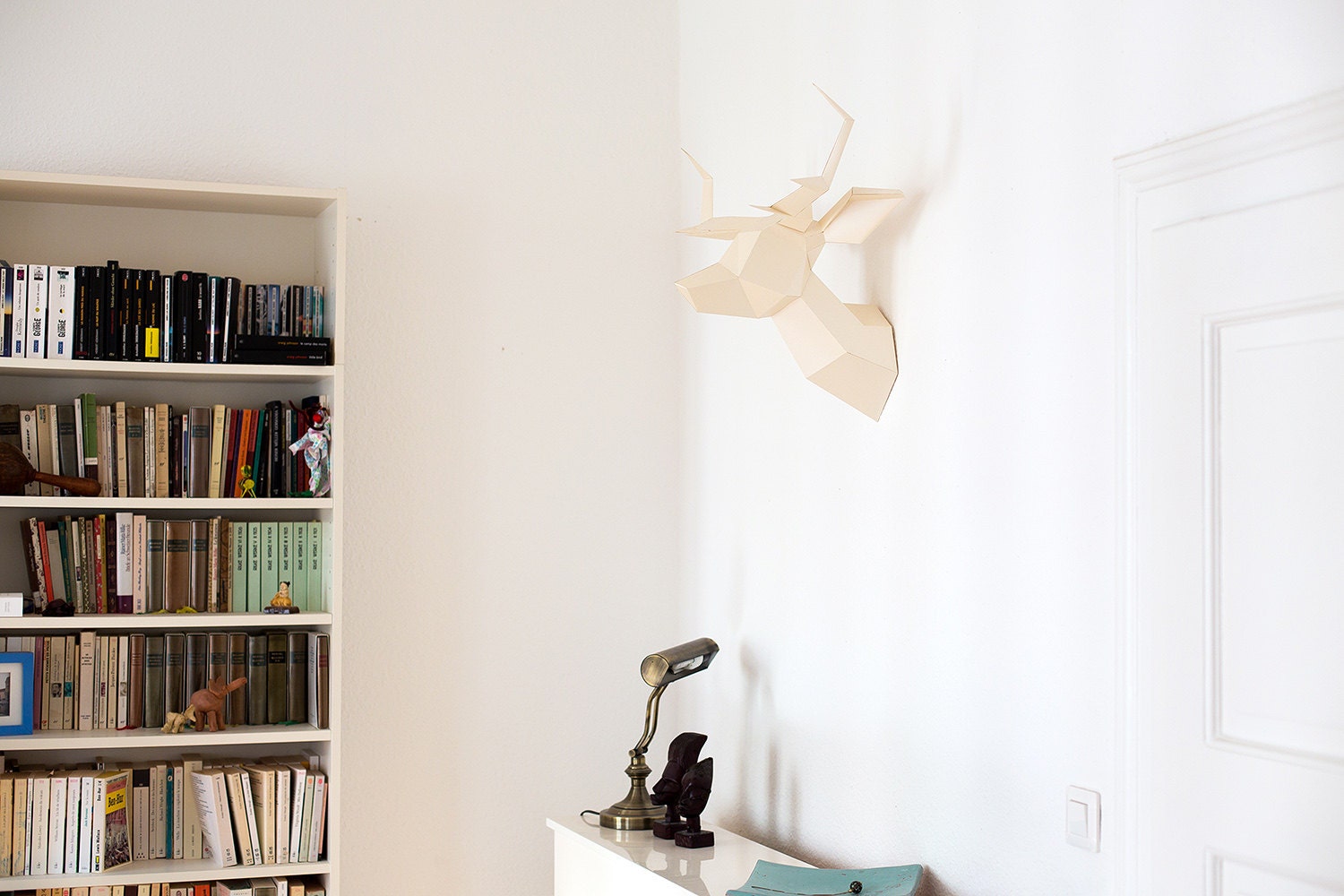 Shiny Pearl Foldeer - Deer Head Papertoy
