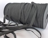 5 yards - 1/4 inch Black Elastic band - Stretch Elastic - Bookbinding - Headbands - Hair ties