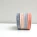 Wool Felt Bracelet Wristband Cuff // Pink & Grey // LoftFullOfGoodies