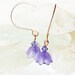 Lilac Flower Earrings, Bellflower, Lavender, Mauve, Lucite Flowers for SHEILA