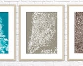 CHOOSE YOUR OWN Custom Cityscape / Graphic City Map Art Digital Print / Choose your color / 8x10 / Giclee Wall Art Poster