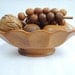 1970s Vintage Tropical Hardwood Bowl and Carved Fruit